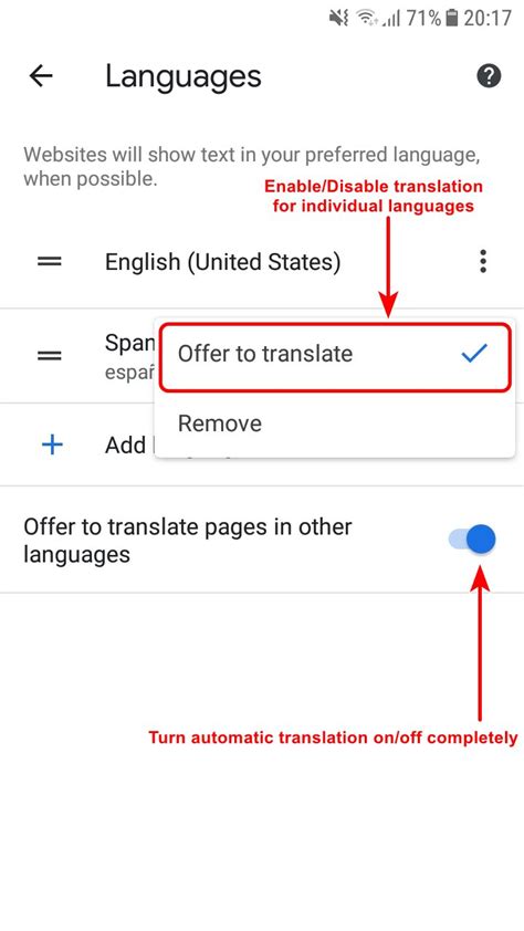 translate google chrome android